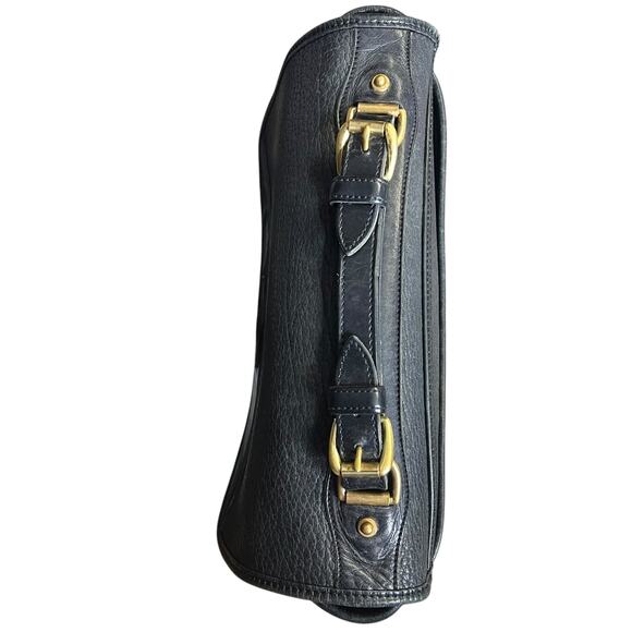 Vintage Dooney & Bourke All-Weather Leather Black Carrier Large Shoulder bag - Picture 9 of 14